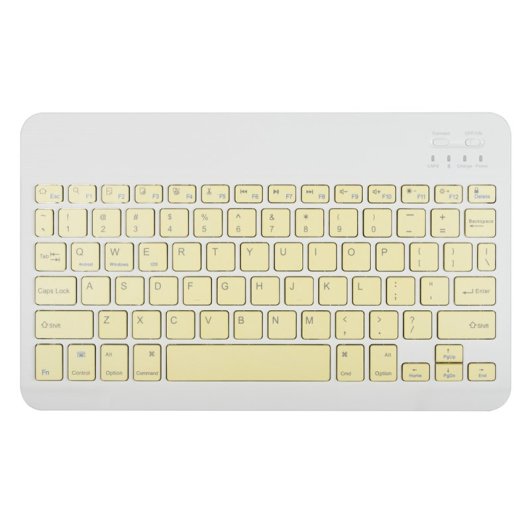Royal Bailey Ps11 Funda Con Bluetooth Teclado Para Ipad Air 11(2024)/ipad Air 5 10.9(2022)/ipad Air 4 10.9(2020)/ipad Pro 11(2022/2021/2020/2018) Amarillo
