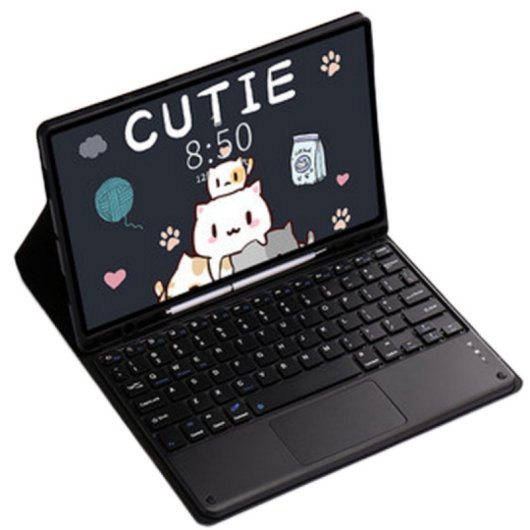 Royal Bailey Ps11c Funda Con Bluetooth Teclado Para Ipad Air 11(2024)/ipad Air 5 10.9(2022)/ipad Air 4 10.9(2020)/ipad Pro 11(2022/2021/2020/2018) Negro