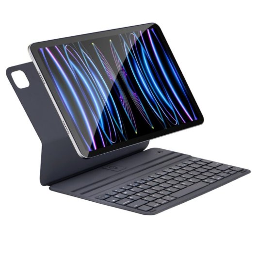 Royal Bailey N1035 Funda Con Bluetooth Teclado Para Ipad Air 11(2024)/ipad Air 5 10.9(2022)/ipad Air 4 10.9(2020)/ipad Pro 11(2022/2021/2020/2018) Gris