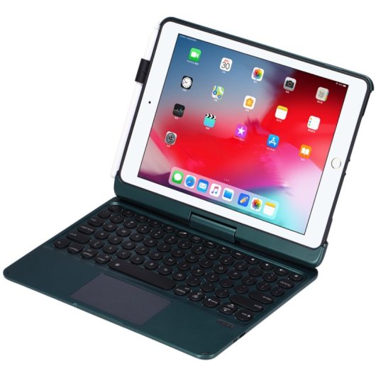 Royal Bailey Q5 Funda Con Bluetooth Teclado Para Ipad 9.7" Verde