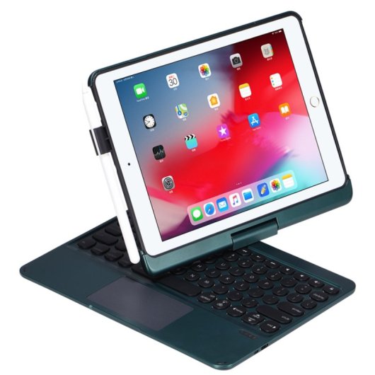 Royal Bailey Q5 Funda Con Bluetooth Teclado Para Ipad 9.7" Verde