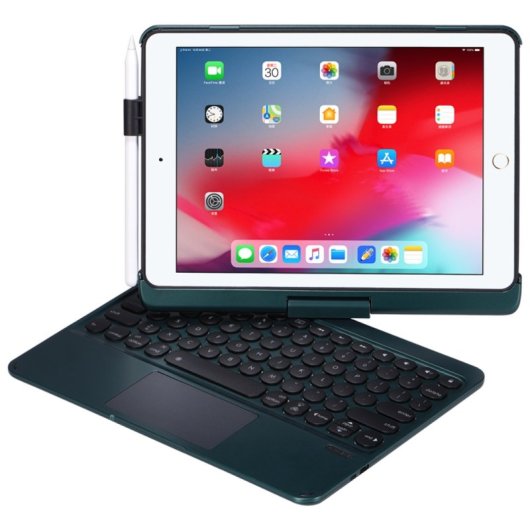 Royal Bailey Q5 Funda Con Bluetooth Teclado Para Ipad 9.7" Verde
