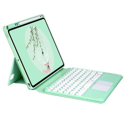 Royal Bailey Sy209c Funda Con Bluetooth Teclado Para Ipad 10th(2022)10.9 Verde