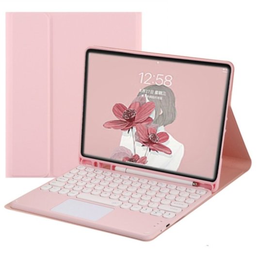 Royal Bailey Tyc-x210 Funda Con Bluetooth Teclado Para Samsung Galaxy Tab A9+ 11" X210 Rosa