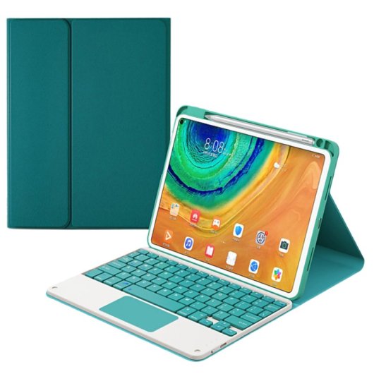 Royal Bailey Hw-m7108c Funda Con Bluetooth Teclado Para Huawei Matepad Pro 10.8" Verde