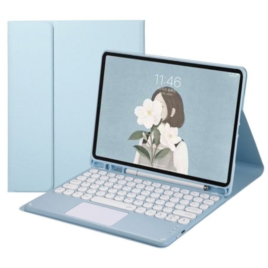 Royal Bailey Ty209c Funda Con Bluetooth Teclado Para Ipad 10th(2022)10.9 Azul