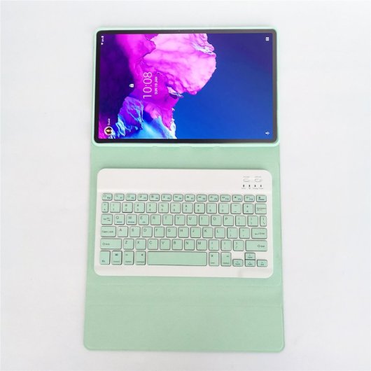 Royal Bailey Lx103 Funda Con Bluetooth Teclado Para Lenovo M10 Plus 10.3"/tab K10 10.3" Verde