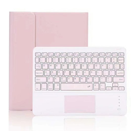 Royal Bailey Ps209c Funda Con Bluetooth Teclado Para Ipad 10th(2022)10.9 Rosa