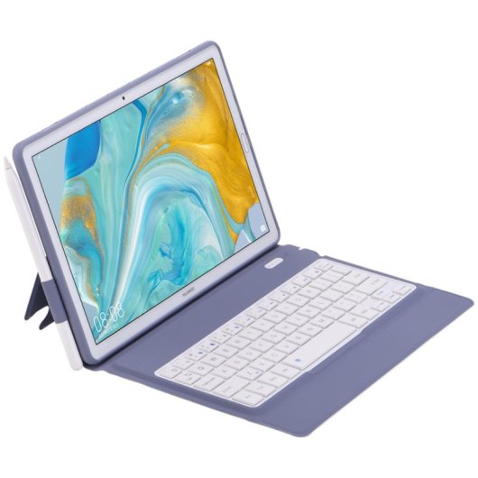 Royal Bailey T1083 Funda Con Bluetooth Teclado Para Huawei Mediapad M6 10.8/matepad 10.8 Morado