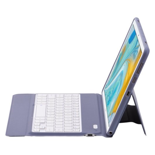 Royal Bailey T1083 Funda Con Bluetooth Teclado Para Huawei Mediapad M6 10.8/matepad 10.8 Morado