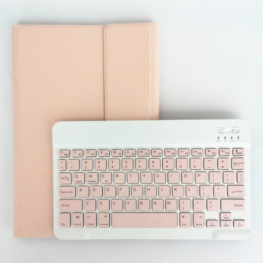 Royal Bailey Lx103 Funda Con Bluetooth Teclado Para Lenovo M10 Plus 10.3"/tab K10 10.3" Rosa