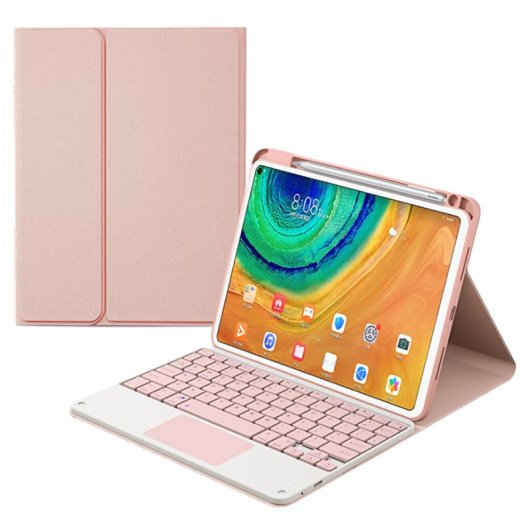 Royal Bailey Hw-m7108c Funda Con Bluetooth Teclado Para Huawei Matepad Pro 10.8" Rosa