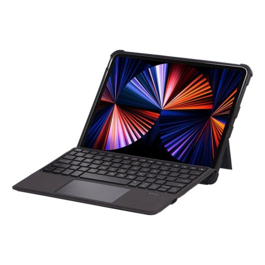Royal Bailey T5209 Funda Con Bluetooth Teclado Para Ipad Air 13(2024)/ipad Pro 12.9(2022/2021/2020/2018) Negro