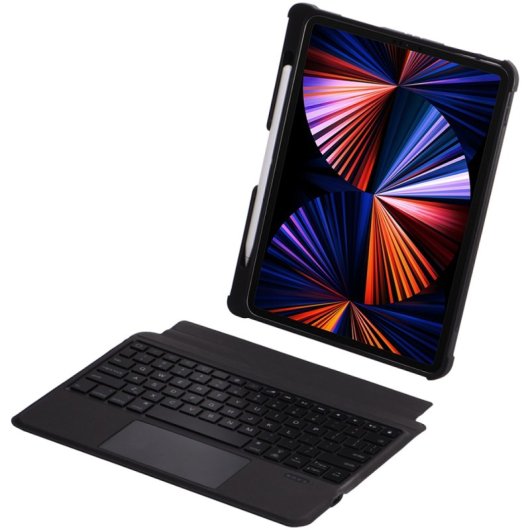 Royal Bailey T5209 Funda Con Bluetooth Teclado Para Ipad Air 13(2024)/ipad Pro 12.9(2022/2021/2020/2018) Negro