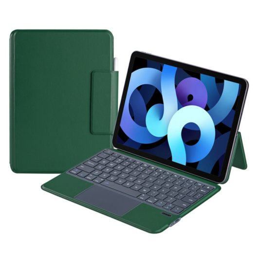 Royal Bailey X3125-6 Funda Con Bluetooth Teclado Para Ipad Air 11(2024)/ipad Air 5 10.9(2022)/ipad Air 4 10.9(2020)/ipad Pro 11(2022/2021/2020/2018) Verde