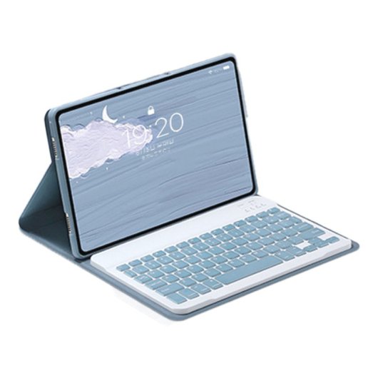 Royal Bailey Rt102 Funda Con Bluetooth Teclado Para Ipad 10.2(2021/2020/2019)/ipad Air 10.5/ipad Pro 10.5 Azul