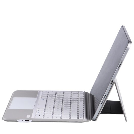 Royal Bailey J3125-6-1 Funda Con Bluetooth Teclado Para Ipad Air 11(2024)/ipad Air 5 10.9(2022)/ipad Air 4 10.9(2020)/ipad Pro 11(2022/2021/2020/2018) Gris
