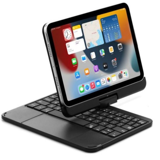 Royal Bailey T129s-1 Funda Con Bluetooth Teclado Para Ipad Air 13(2024)/ipad Pro 12.9(2022/2021/2020/2018) Negro