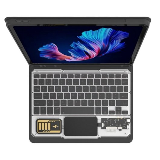 Royal Bailey Jt12-1 Funda Con Bluetooth Teclado Para Ipad 10.2(2021/2020/2019)/ipad Air 10.5/ Pro10.5 Negro