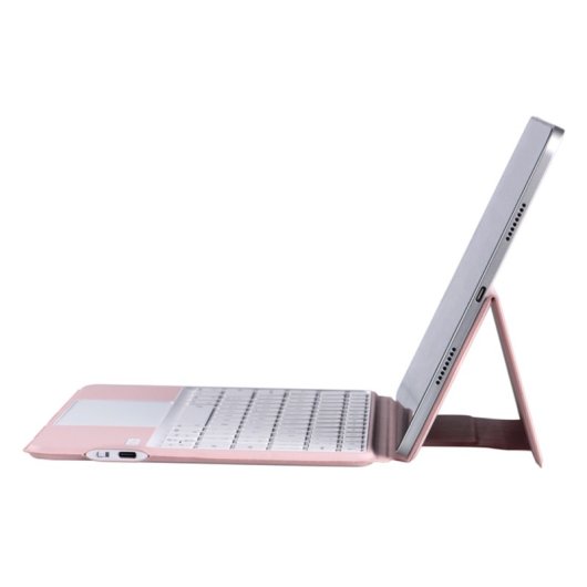 Royal Bailey X3125-6 Funda Con Bluetooth Teclado Para Ipad Air 11(2024)/ipad Air 5 10.9(2022)/ipad Air 4 10.9(2020)/ipad Pro 11(2022/2021/2020/2018) Rosa