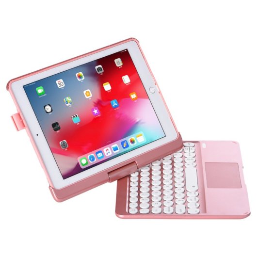 Royal Bailey Q5 Funda Con Bluetooth Teclado Para Ipad 9.7" Rosa