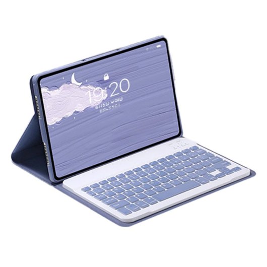 Royal Bailey Rt102 Funda Con Bluetooth Teclado Para Ipad 10.2(2021/2020/2019)/ipad Air 10.5/ipad Pro 10.5 Morado