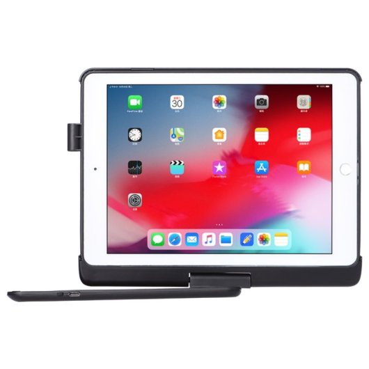Royal Bailey Q7 Funda Con Bluetooth Teclado Para Ipad 10.2(2021/2020/2019)/ipad Air 10.5/ipad Pro 10.5 Negro