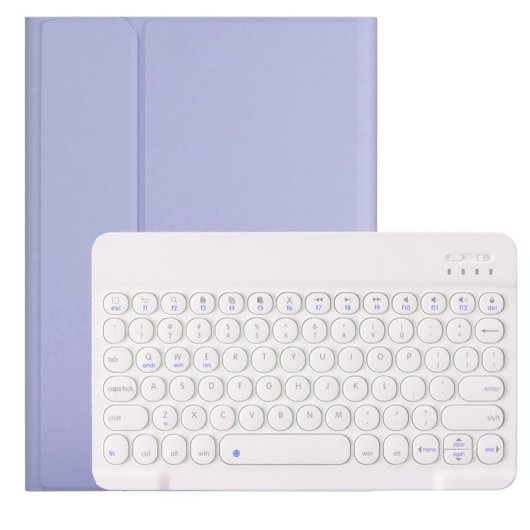 Royal Bailey Ym45 Funda Con Bluetooth Teclado Para Ipad Mini 1/2/3/4/5 Morado