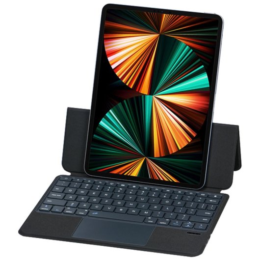Royal Bailey J3125-6 Funda Con Bluetooth Teclado Para Ipad Air 11(2024)/ipad Air 5 10.9(2022)/ipad Air 4 10.9(2020)/ipad Pro 11(2022/2021/2020/2018) Negro