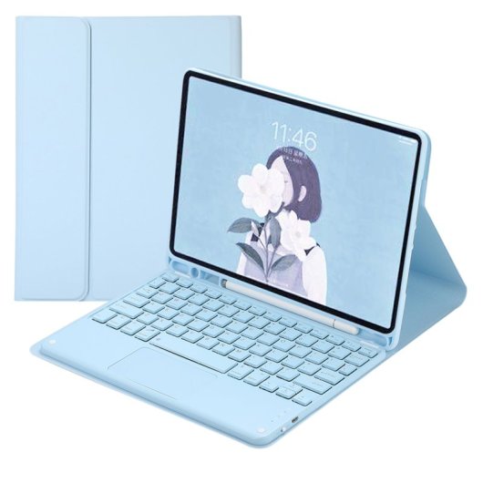 Royal Bailey Ts11c Funda Con Bluetooth Teclado Para Ipad Air 11(2024)/ipad Air 5 10.9(2022)/ipad Air 4 10.9(2020)/ipad Pro 11(2022/2021/2020/2018) Azul