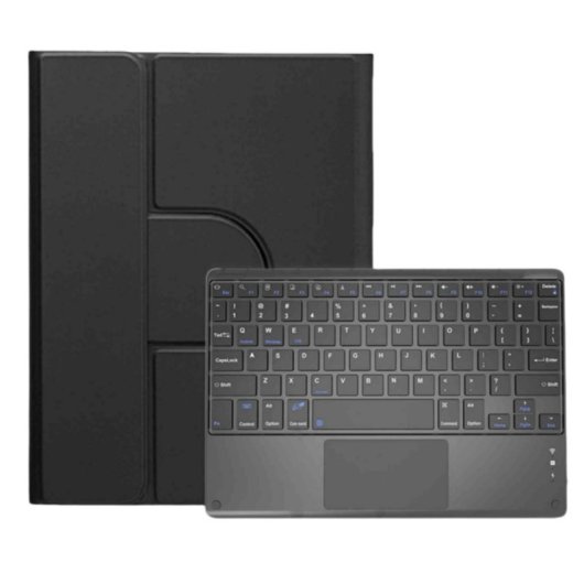 Royal Bailey Pd-c12 Funda Con Bluetooth Teclado Para Ipad 10.2(2021/2020/2019)/ipad Air 10.5/ipad Pro 10.5 Negro