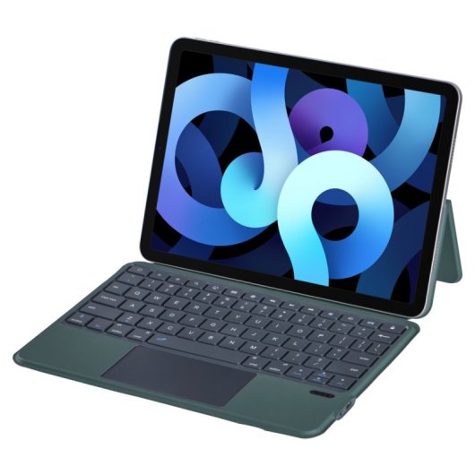 Royal Bailey J3125-6d Funda Con Bluetooth Teclado Para Ipad Air 11(2024)/ipad Air 5 10.9(2022)/ipad Air 4 10.9(2020)/ipad Pro 11(2022/2021/2020/2018) Verde