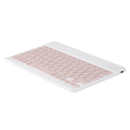Royal Bailey Ps12 Funda Con Bluetooth Teclado Para Ipad 10.2(2021/2020/2019)/ipad Air 10.5/ipad Pro 10.5 Rosa