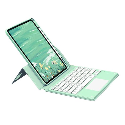 Royal Bailey Sx12c Funda Con Bluetooth Teclado Para Ipad 10.2(2021/2020/2019)/ipad Air 10.5/ipad Pro 10.5 Verde