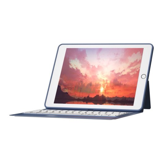 Royal Bailey T1082 Funda Con Bluetooth Teclado Para Ipad 10.2(2021/2020/2019)/ipad Air 10.5/ipad Pro 10.5 Morado