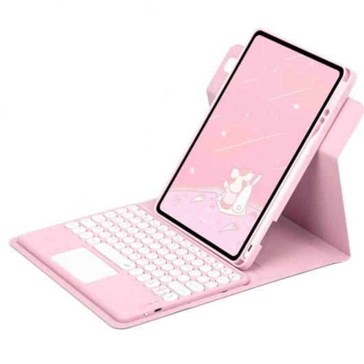 Royal Bailey Pd-e006 Funda Con Bluetooth Teclado Para Ipad 9.7" Rosa