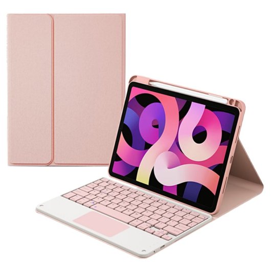 Royal Bailey Hk509c Funda Con Bluetooth Teclado Para Ipad 9.7" Rosa