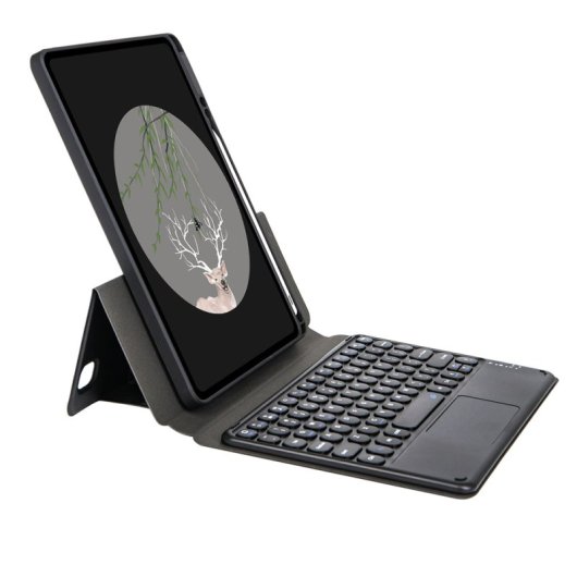 Royal Bailey Sy131c Funda Con Bluetooth Teclado Para Ipad Air 13(2024)/ipad Pro 12.9(2022/2021/2020/2018) Negro
