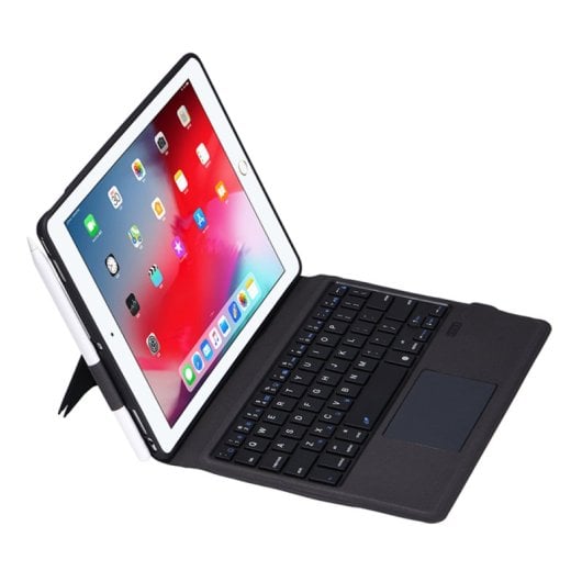 Royal Bailey T1092 Funda Con Bluetooth Teclado Para Ipad 10.2(2021/2020/2019)/ipad Air 10.5/ipad Pro 10.5 Negro