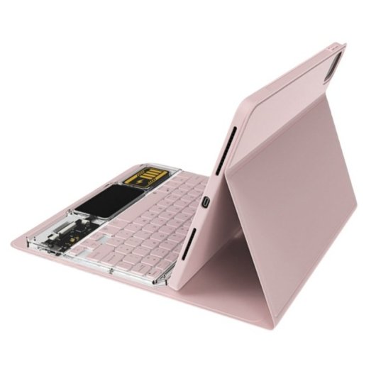 Royal Bailey Jt11-1 Funda Con Bluetooth Teclado Para Ipad Air 11(2024)/ipad Air 5 10.9(2022)/ipad Air 4 10.9(2020)/ipad Pro 11(2022/2021/2020/2018) Rosa