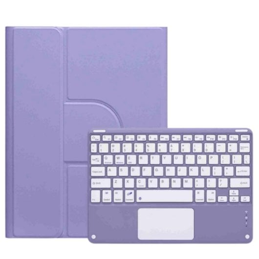 Royal Bailey Pd-c006 Funda Con Bluetooth Teclado Para Ipad 9.7" Morado
