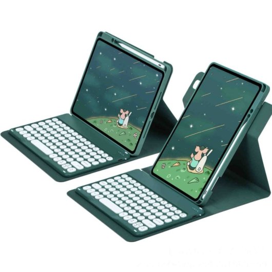 Royal Bailey Pd-d006 Funda Con Bluetooth Teclado Para Ipad 9.7" Verde