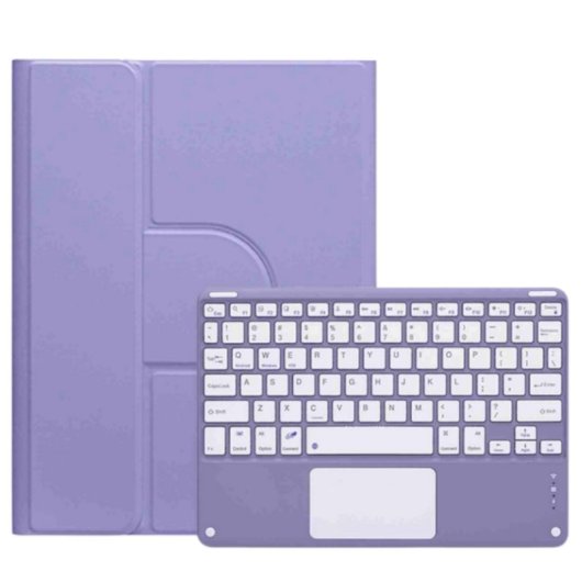 Housse tablette Royal Bailey PD-C12 Bluetooth Clavier iPad 10.2 Air Pro Violet