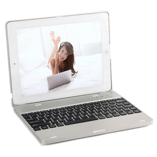 Royal Bailey H9 Funda Con Bluetooth Teclado Para Ipad 9.7" Plata