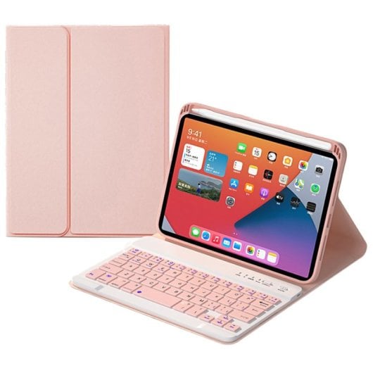 Royal Bailey Hk509 Funda Con Bluetooth Teclado Para Ipad 9.7" Rosa