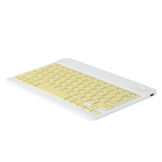 Royal Bailey Ps131 Funda Con Bluetooth Teclado Para Ipad Air 13(2024)/ipad Pro 12.9(2022/2021/2020/2018) Amarillo