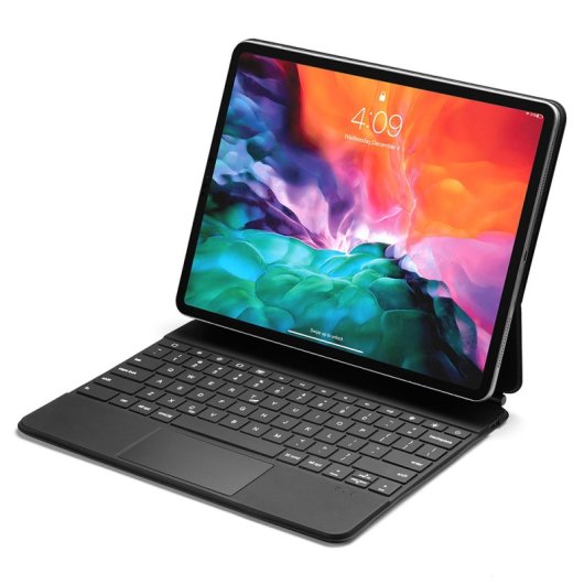 Royal Bailey P129pro Funda Con Bluetooth Teclado Para Ipad Air 13(2024)/ipad Pro 12.9(2022/2021/2020/2018) Negro
