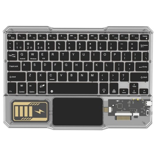 Royal Bailey Jt11-1 Funda Con Bluetooth Teclado Para Ipad Air 11(2024)/ipad Air 5 10.9(2022)/ipad Air 4 10.9(2020)/ipad Pro 11(2022/2021/2020/2018) Negro