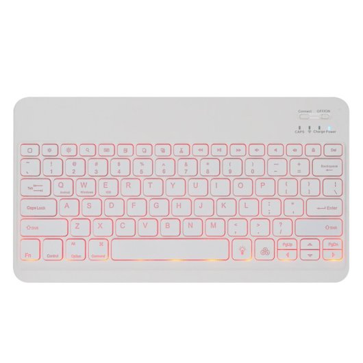 Royal Bailey Hk132d Funda Con Bluetooth Teclado Para Ipad Air 13(2024)/ipad Pro 12.9(2022/2021/2020/2018) Rosa