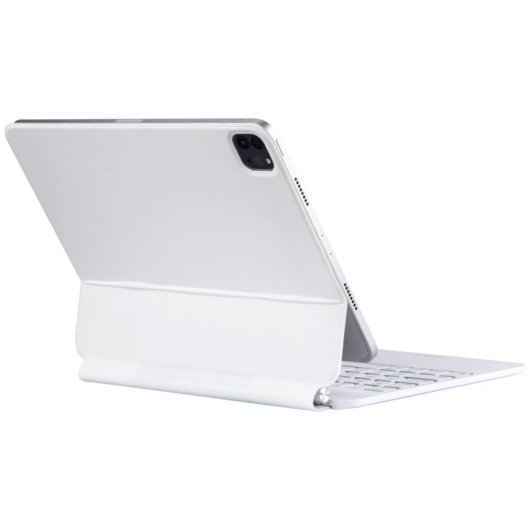 Royal Bailey Mk-x7-1 Funda Con Bluetooth Teclado Para Ipad Air 11(2024)/ipad Air 5 10.9(2022)/ipad Air 4 10.9(2020)/ipad Pro 11(2022/2021/2020/2018) Blanco